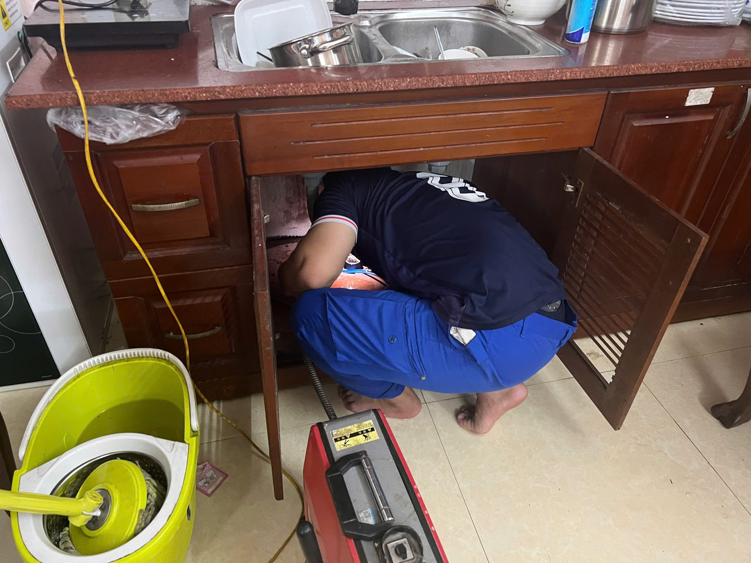 Quy trình thông bồn rửa chén tại Sài Gòn